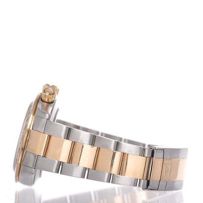 Rolex Stainless Steel 18K Yellow Gold Black Mother of Pearl 40mm Oyster Perpetual Cosmograph Daytona Watch 116523 4 of 8