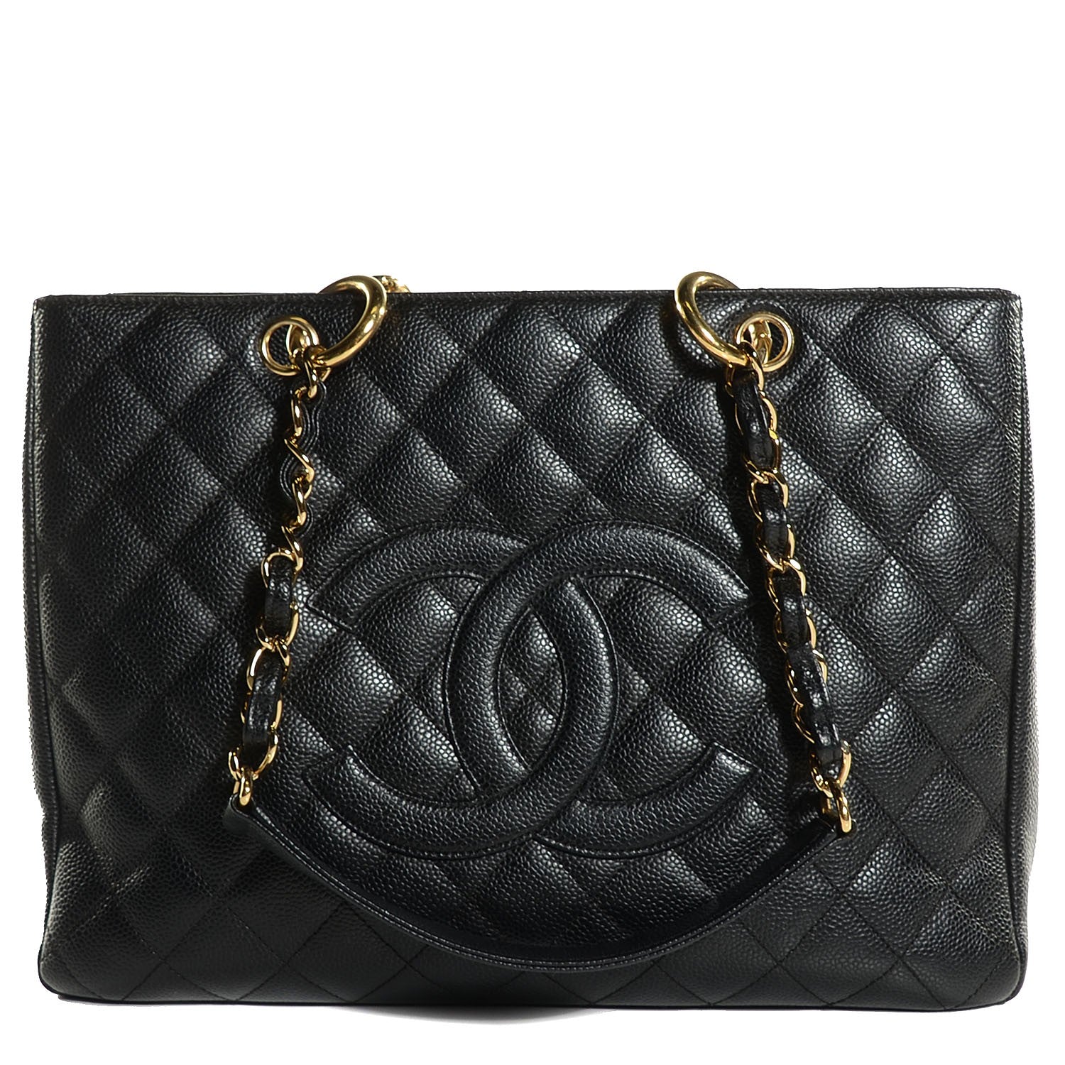 Chanel Caviar Quilted Grand Shopping Tote GST Black 1 of 7