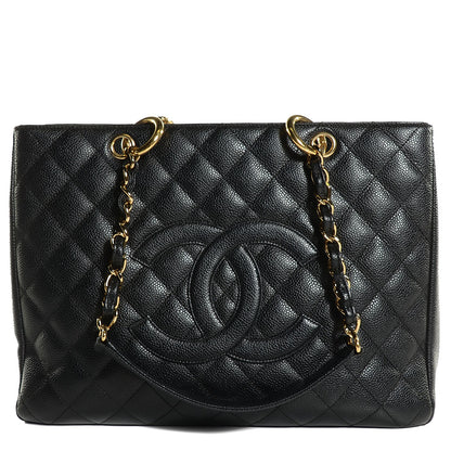 Chanel Caviar Quilted Grand Shopping Tote GST Black 1 of 7