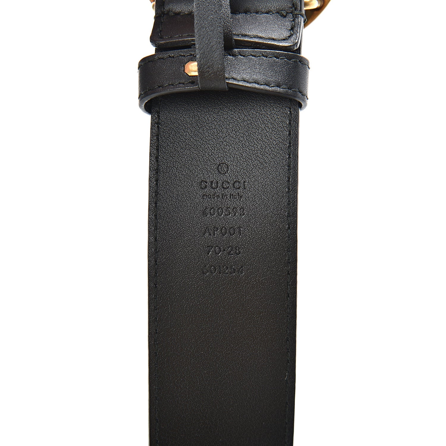 Gucci Calfskin Double G 40mm Belt 70 28 Black 4 of 6