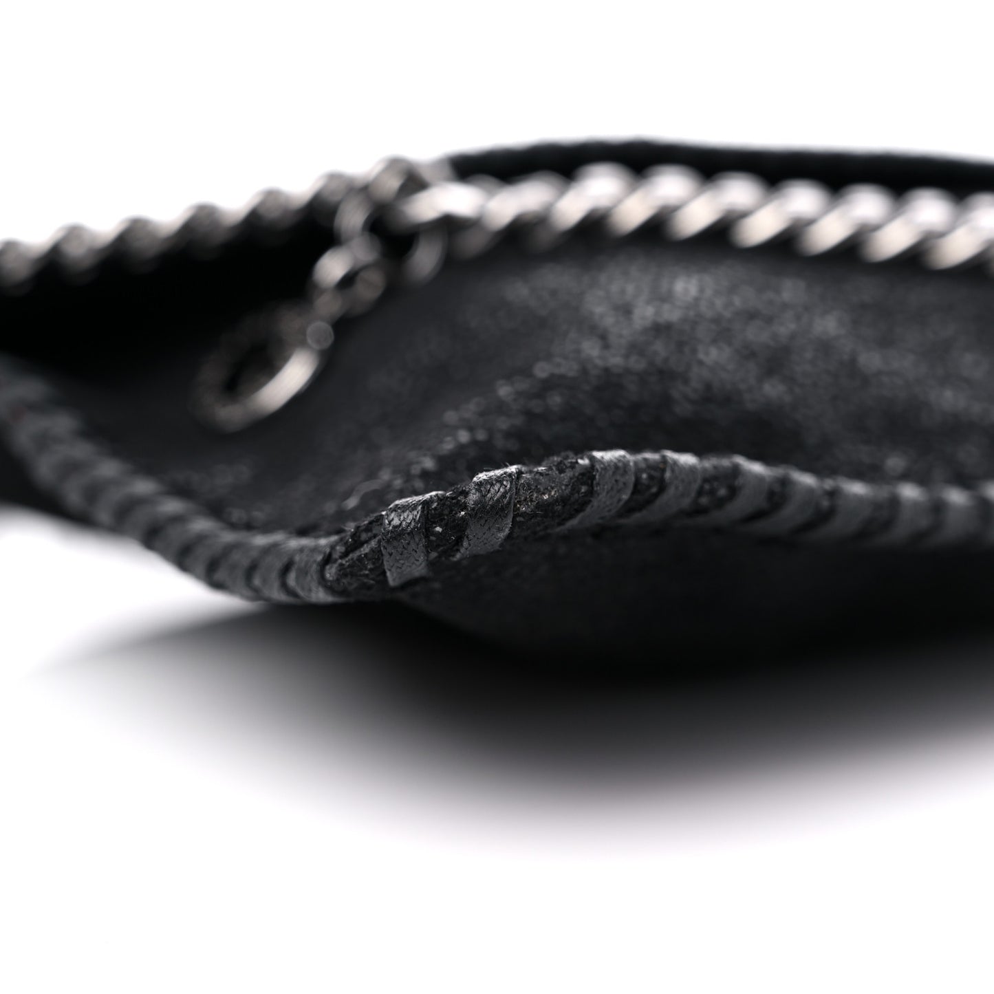 Shaggy Deer Mini Falabella Shoulder Bag Black