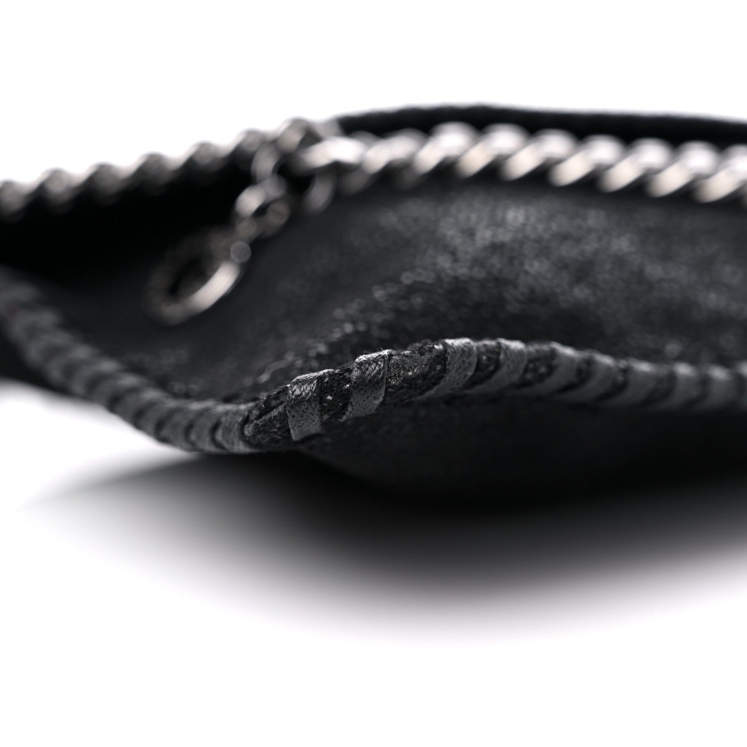 Stella McCartney Shaggy Deer Mini Falabella Shoulder Bag Black 7 of 10