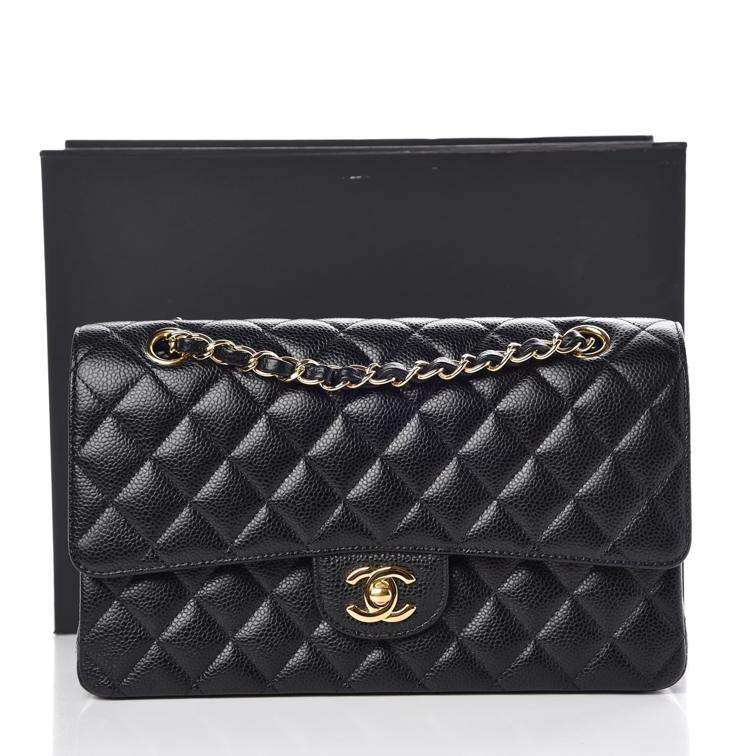 Chanel Caviar Quilted Medium Double Flap Black 9 of 9