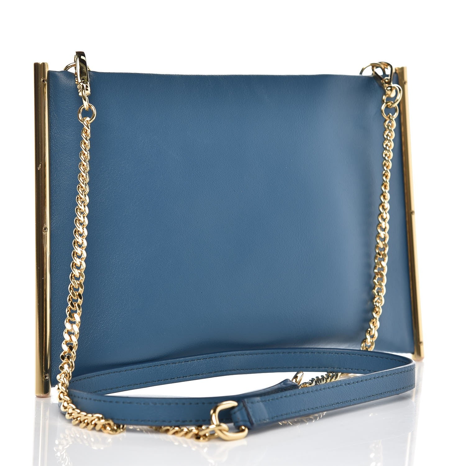 Chloe Calfskin Mini Roy Chain Pouch Vinyl Blue 3 of 7