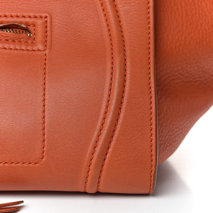 Celine Supple Calfskin Medium Phantom Luggage Orange 10 of 16