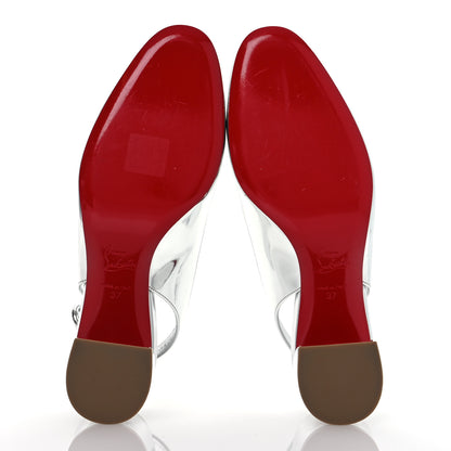 Christian Louboutin Specchio So Jane Sling 55 Pump 37 Silver 7 of 10