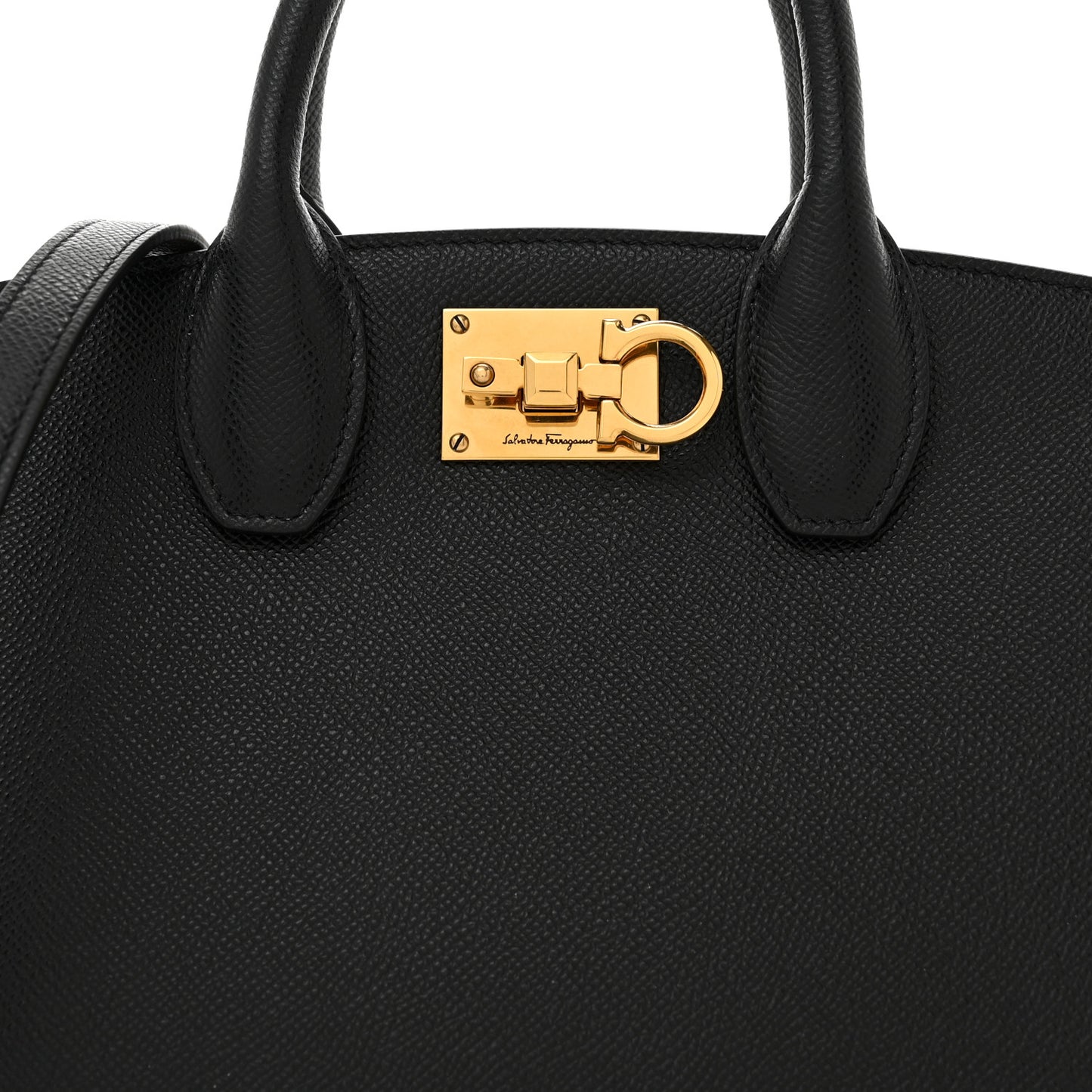 Calfskin Small The Studio Box Bag Black