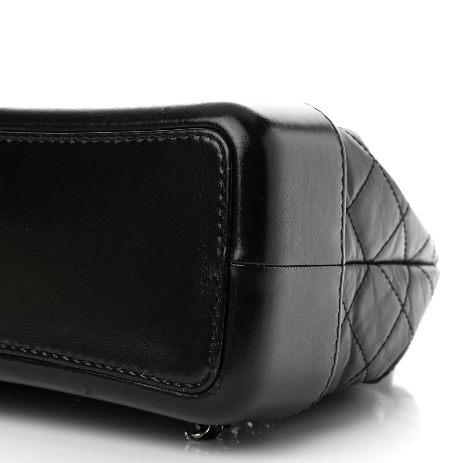 Chanel Aged Calfskin Quilted Gabrielle Backpack Black 10 of 11
