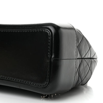 Chanel Aged Calfskin Quilted Gabrielle Backpack Black 10 of 11