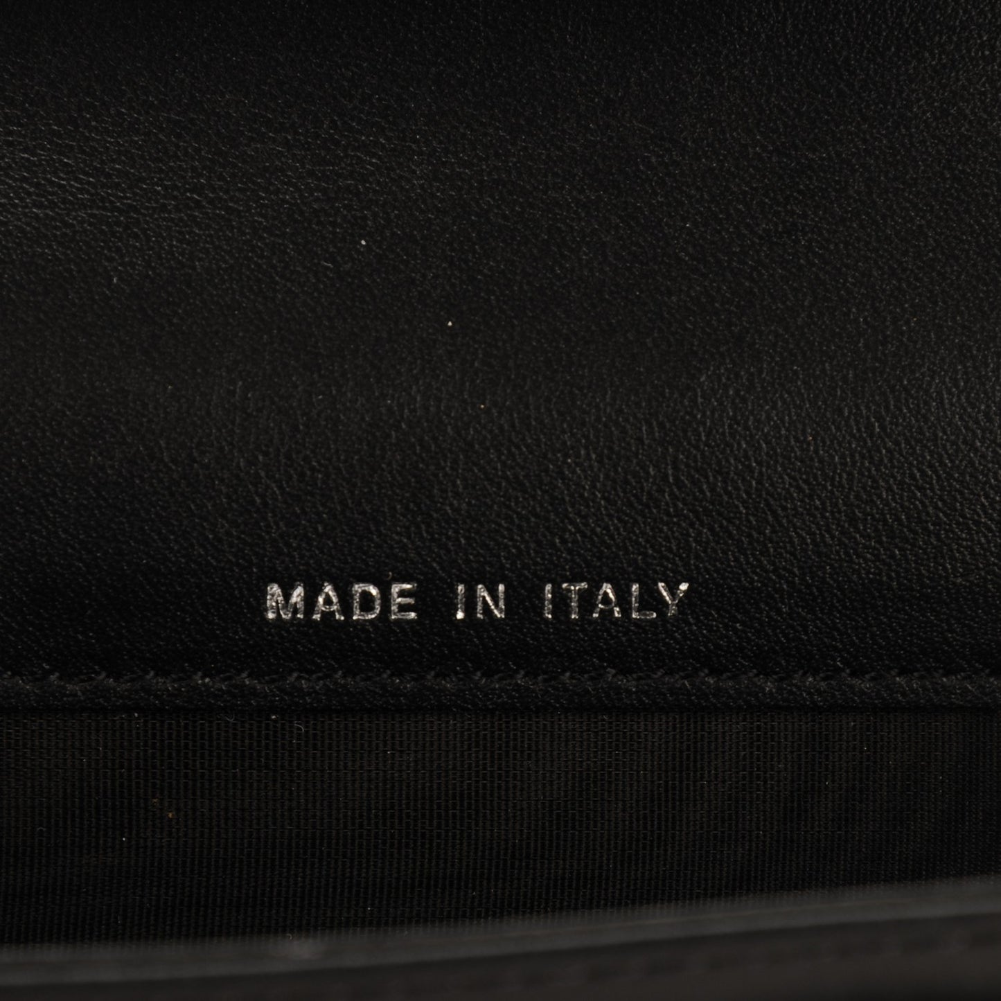 Lambskin Diamond Stitched Card Holder Wallet Black