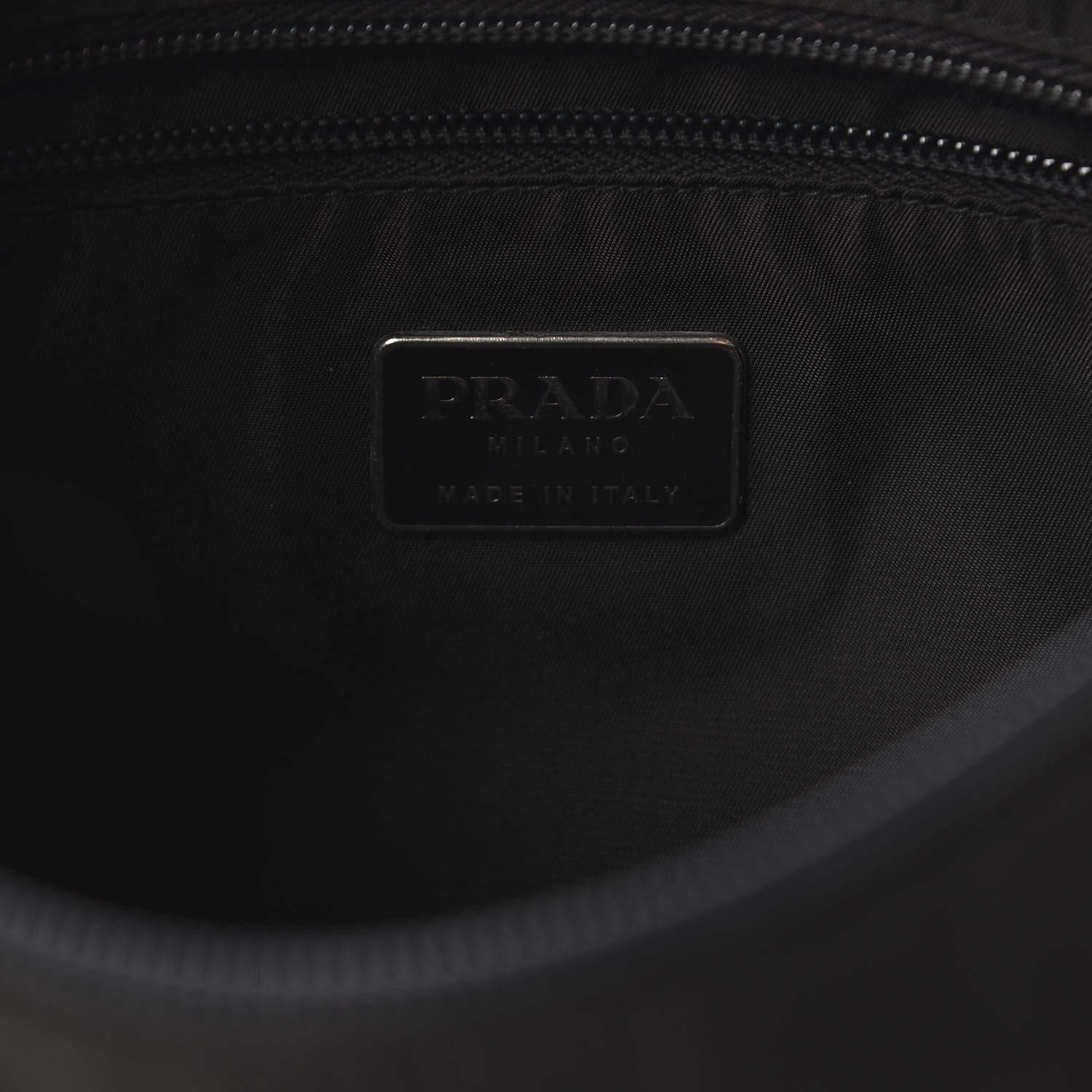 Prada Nylon Flat Messenger Bag Black 8 of 9