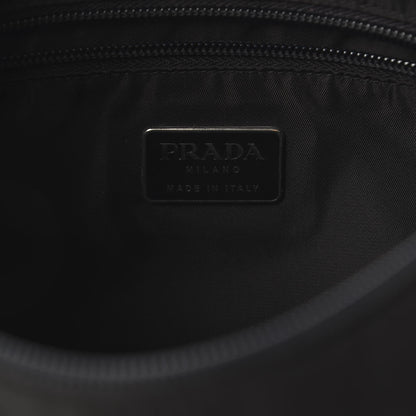 Prada Nylon Flat Messenger Bag Black 8 of 9