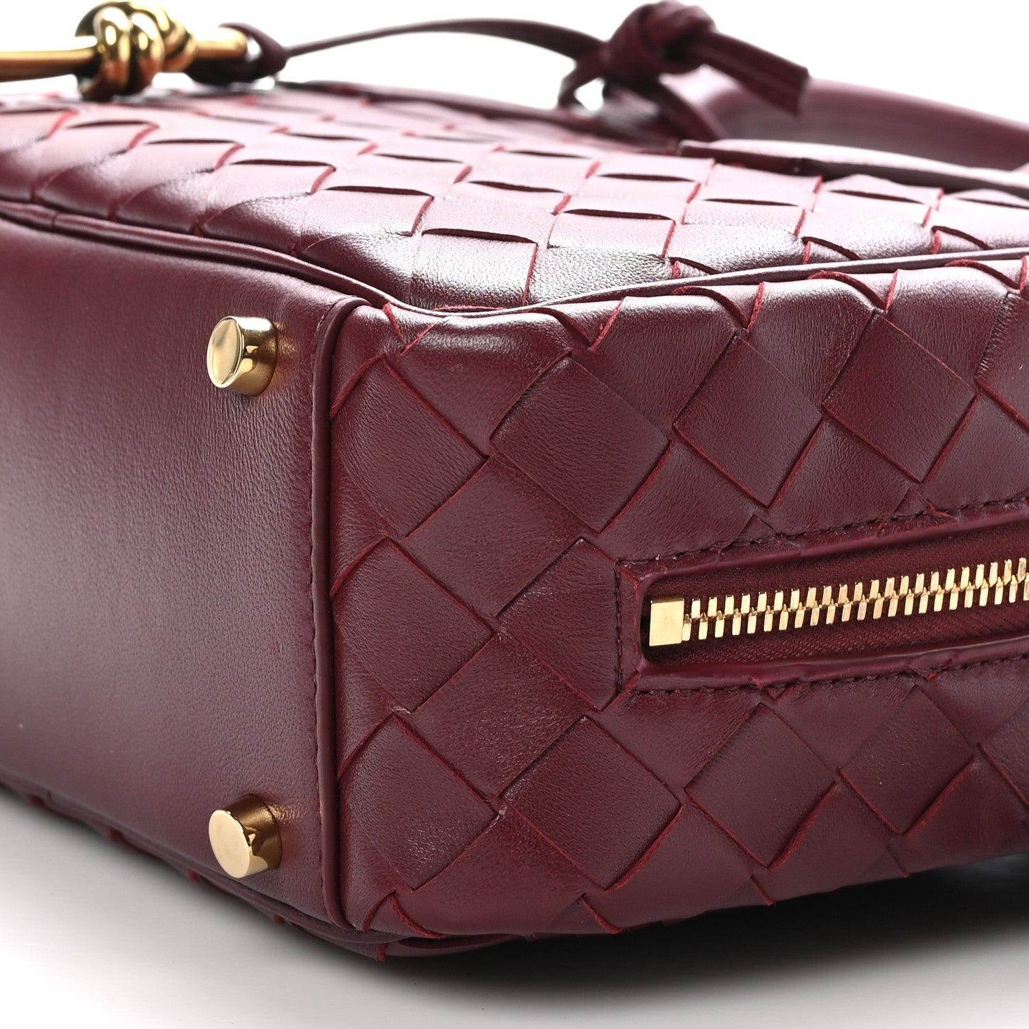Bottega Veneta Lambskin Intrecciato Small Getaway Barolo 10 of 10