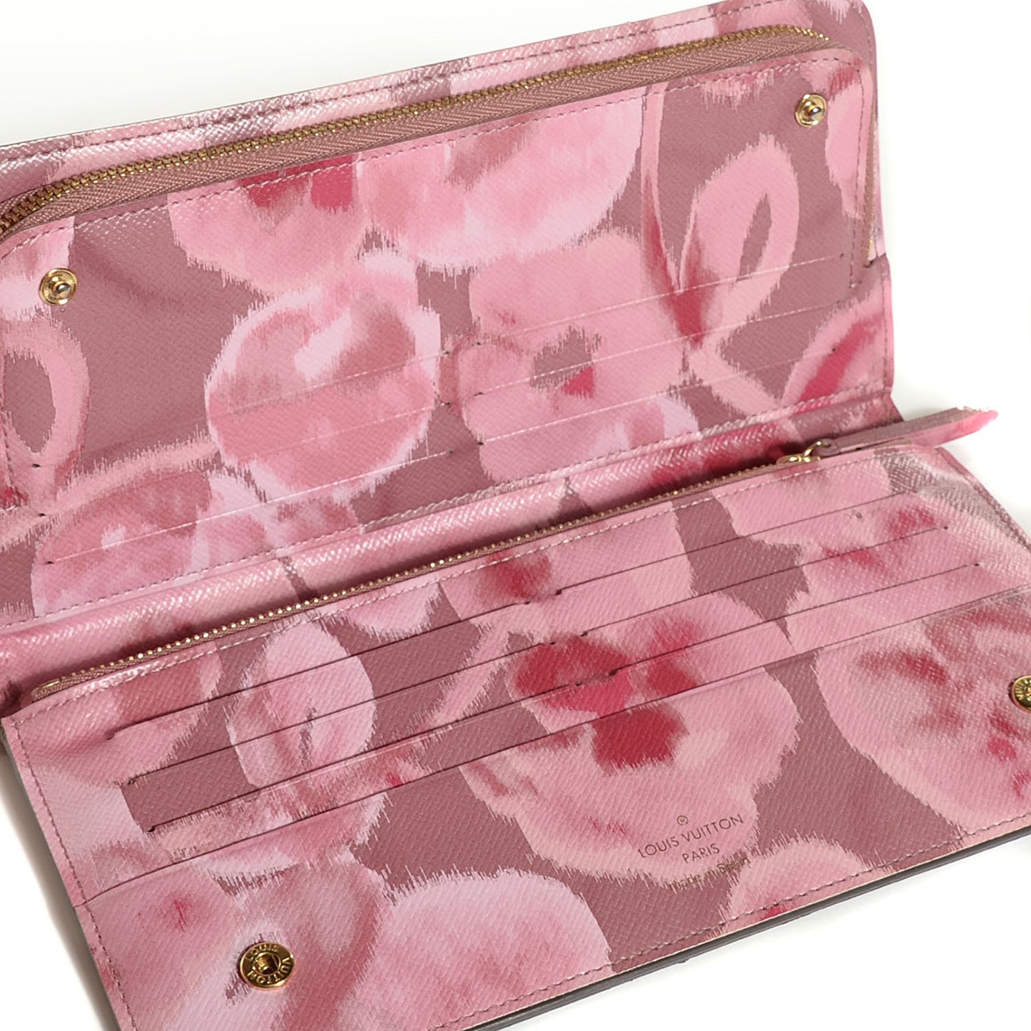 Monogram Ikat Insolite Wallet Rose Velours