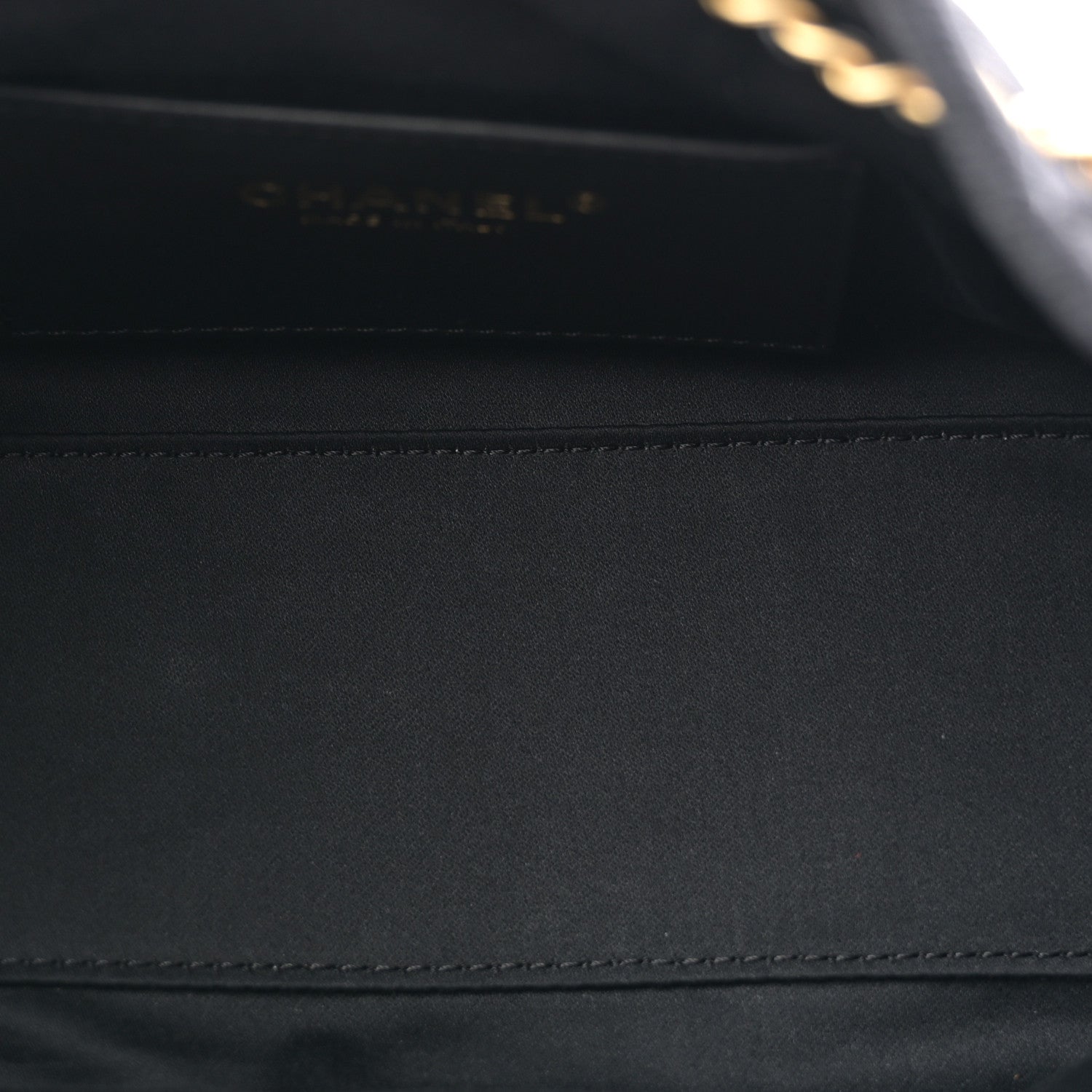 Chanel Washed Denim Quilted Mini Chanel 25 Handbag Black 5 of 11