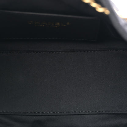 Chanel Washed Denim Quilted Mini Chanel 25 Handbag Black 5 of 11