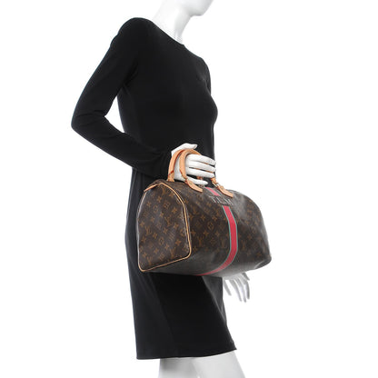 Louis Vuitton Monogram My LV Heritage Speedy Bandouliere 30 Fuchsia Vert Clair 2 of 9