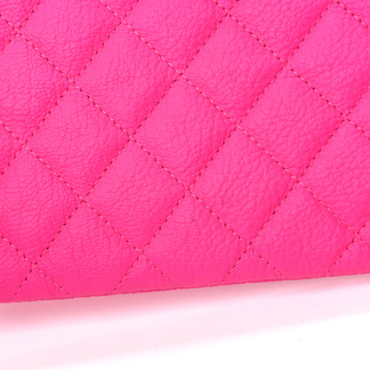 Chanel Goatskin Quilted Medium Reissue Cosmetic Case Pink 6 of 6