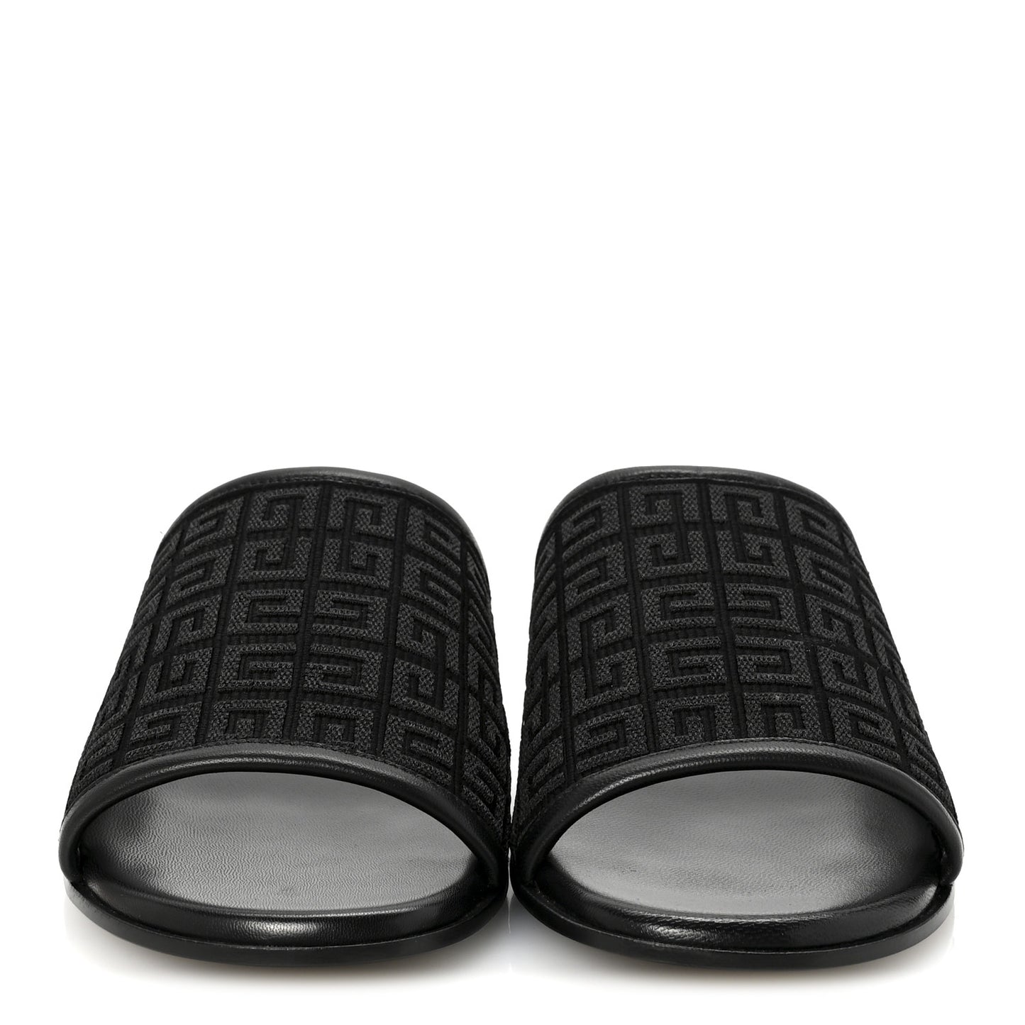 Jacquard 4G Logo Mule Slide Sandals 36.5 Black