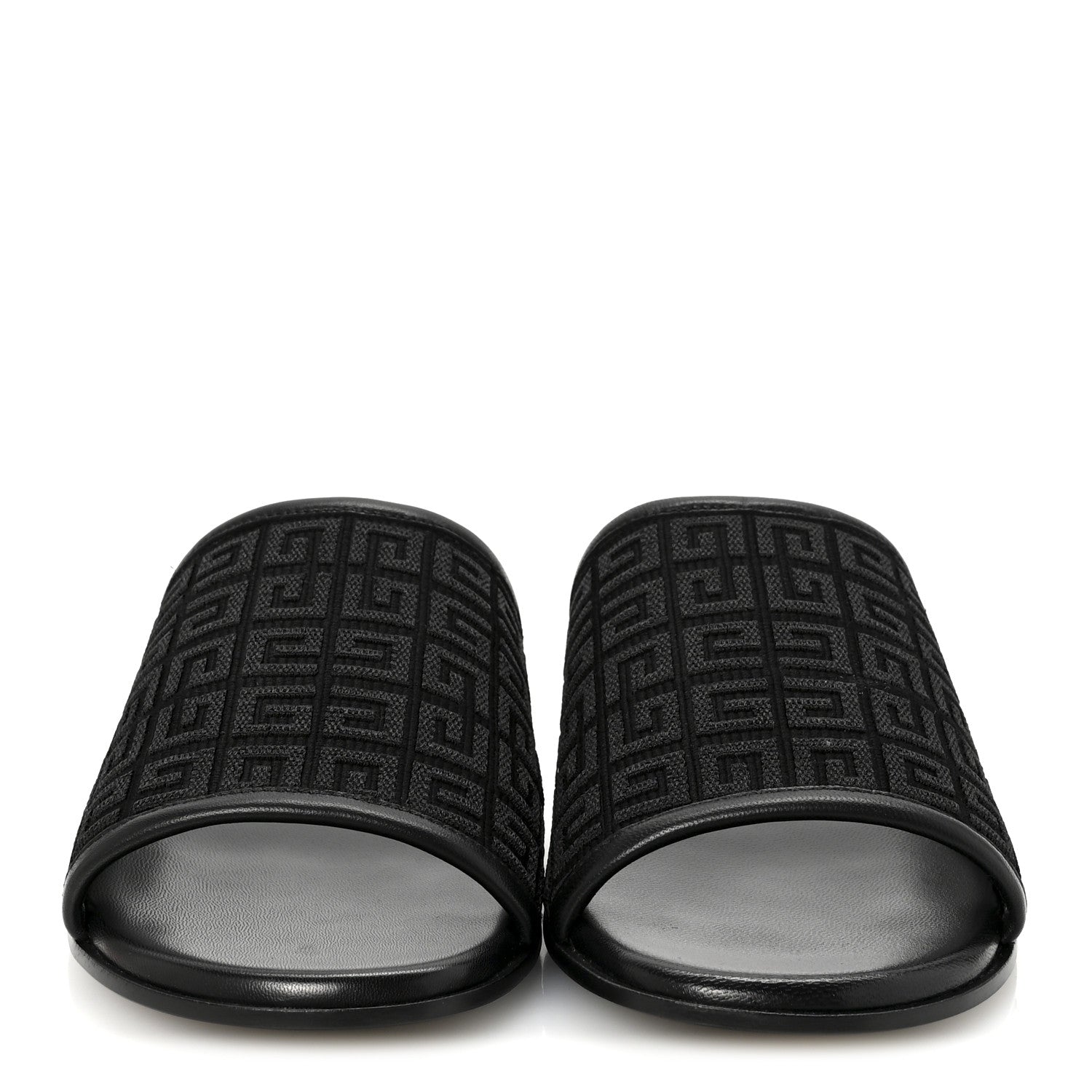 Givenchy Jacquard 4G Logo Mule Slide Sandals 36.5 Black 3 of 10