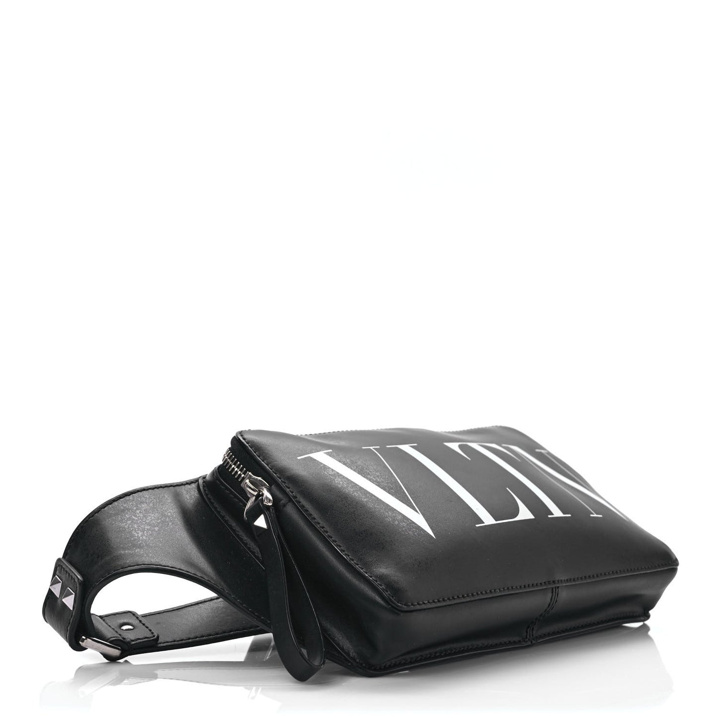 Calfskin VLTN Belt Bag Black White