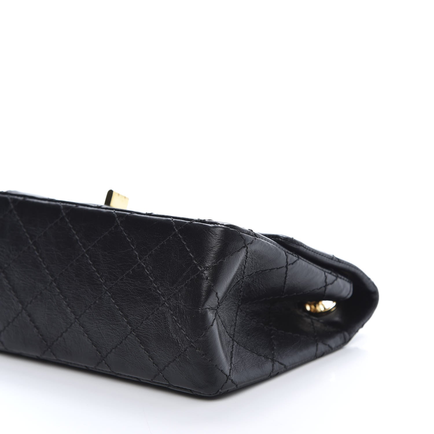 Chanel Aged Calfskin Quilted 2.55 Reissue Mini Flap Black 7 of 11