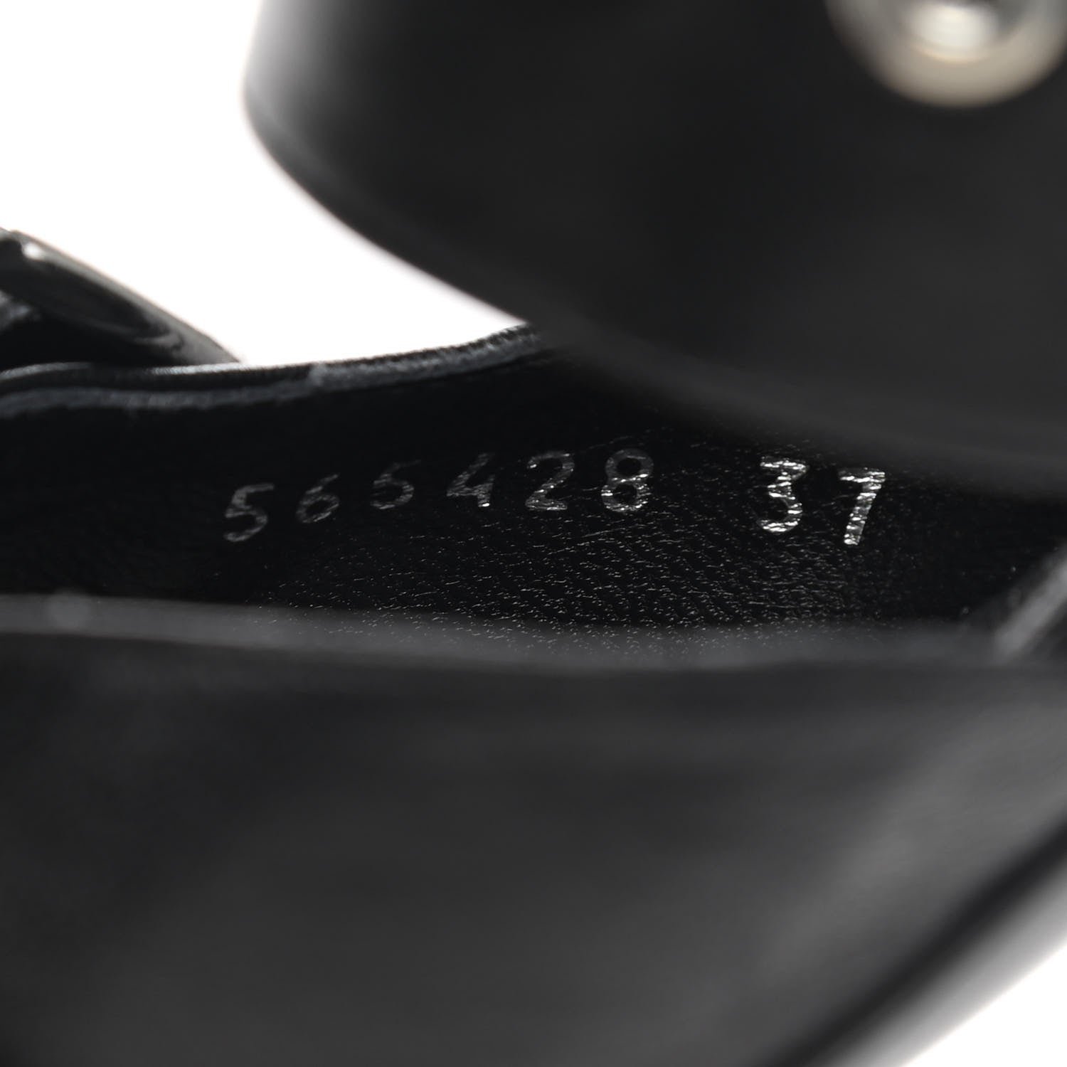 Balenciaga Shiny Kidskin Belt 40mm Mules 37 Black 8 of 9