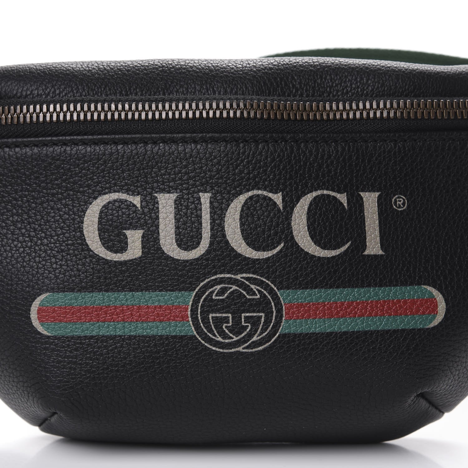 Gucci Grained Calfskin Small Logo Belt Bag Black 10 of 10
