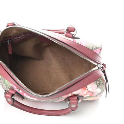 Gucci GG Supreme Monogram Blooms Small Boston Beige Multicolor Dry Rose 5 of 16