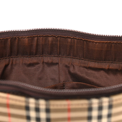 Burberry Haymarket Check Small Tote Dark Brown 10 of 14