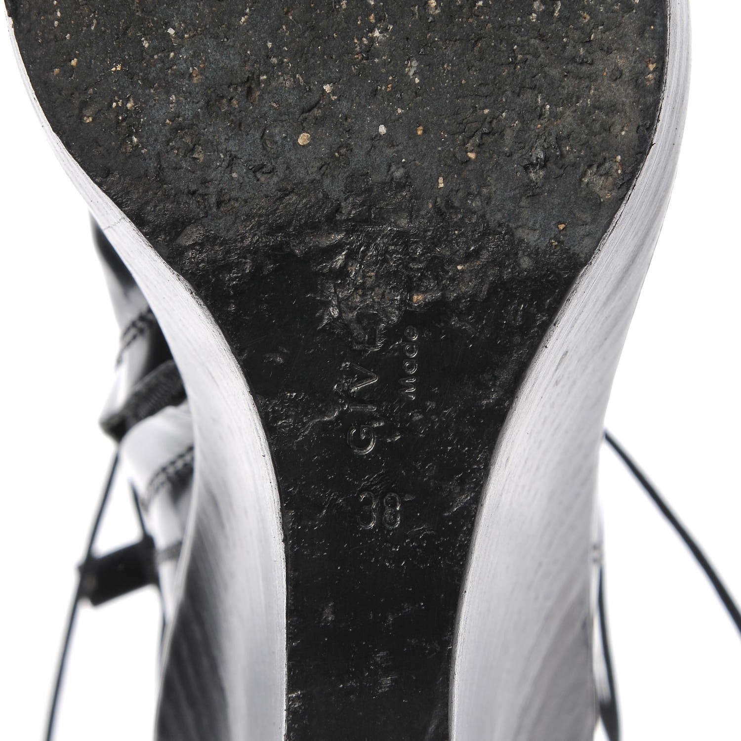 Givenchy Patent Corset Wedge Boots 38 Black 7 of 12
