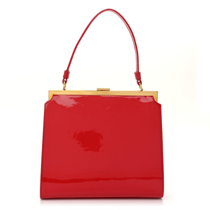 Mansur Gavriel Patent Calfskin Elegant Bag Flamma 1 of 9