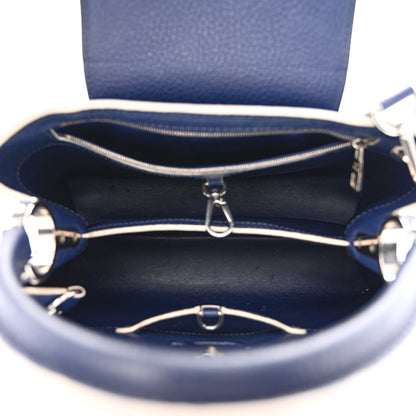 Louis Vuitton Taurillon Capucines PM Blue White 5 of 11