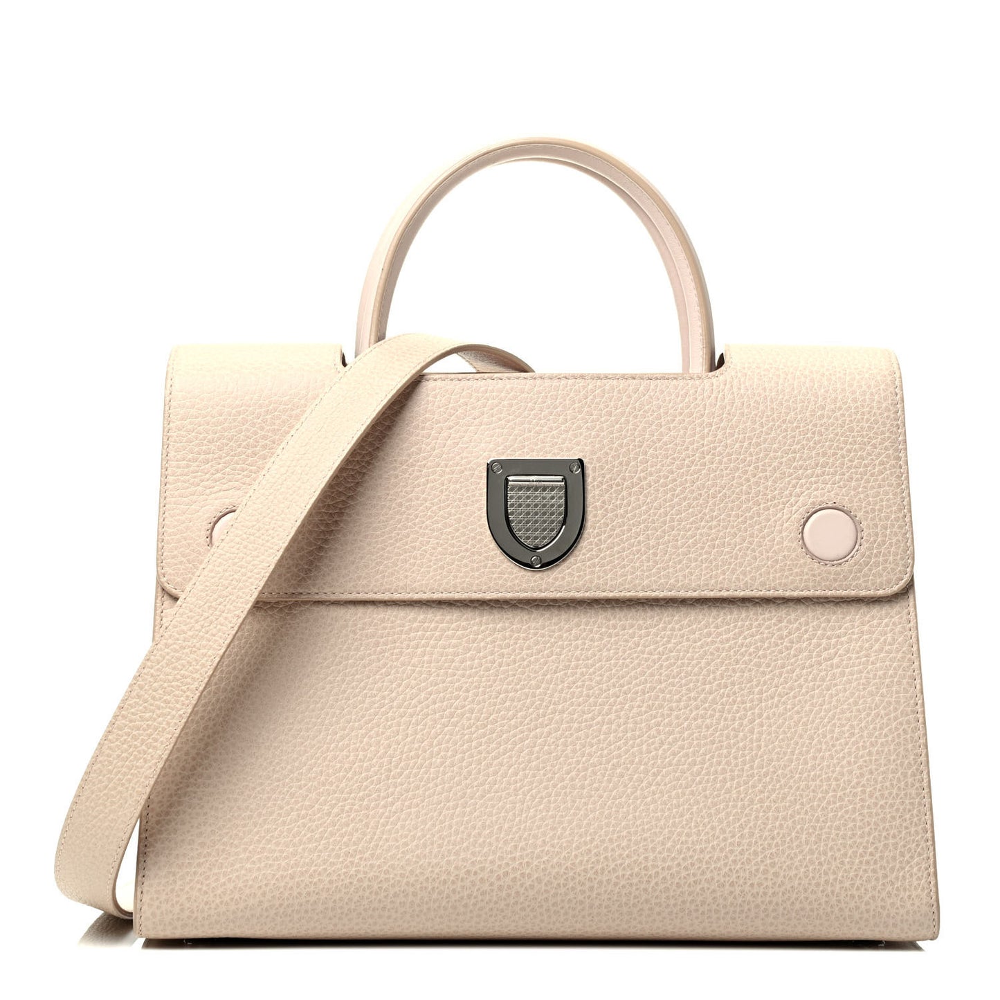 Grained Calfskin Medium Diorever Flap Tapioca