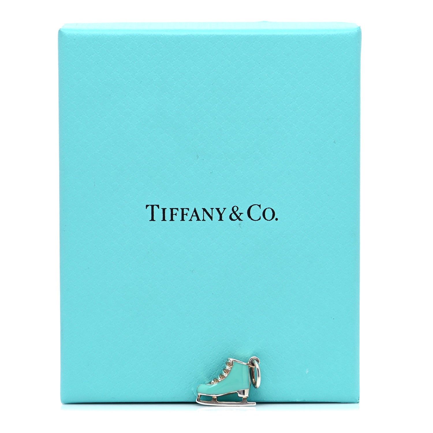 Tiffany Sterling Silver Enamel Ice Skate Charm Blue 4 of 4