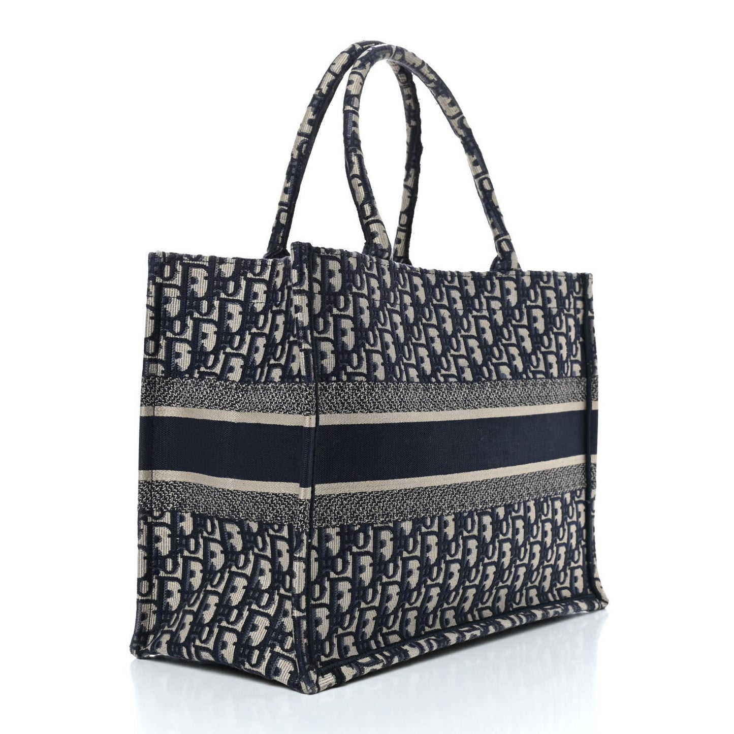 Oblique Medium Book Tote Blue Multicolor