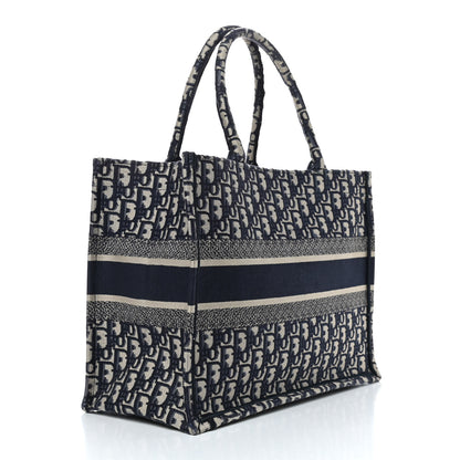Christian Dior Oblique Medium Book Tote Blue Multicolor 3 of 9