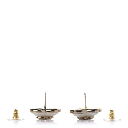 Chanel Pearl CC Heart Earrings Gold 3 of 4