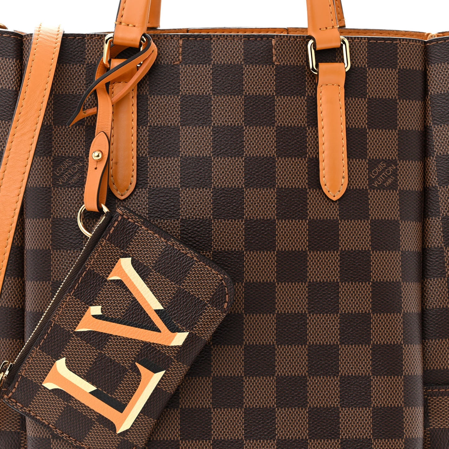 Damier Ebene Belmont PM Safran