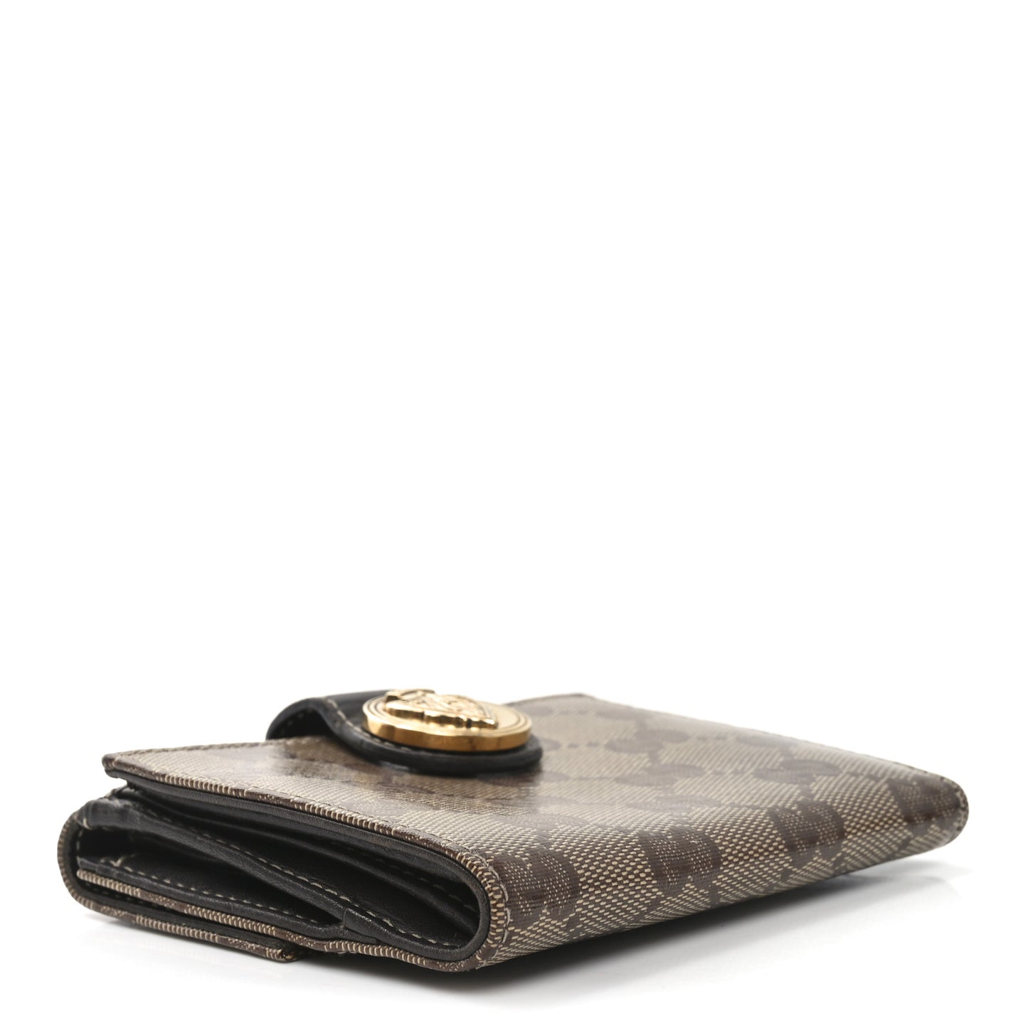 Crystal Monogram Hysteria Wallet Brown