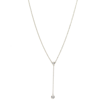 Tiffany 18K Yellow Gold Diamond .19ct Elsa Peretti Diamonds by the Yard Lariat Necklace 1 of 7