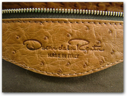 FASHIONPHILE OSCARDELARENTAOstrichLarrabeFrameCognac 8 of 8
