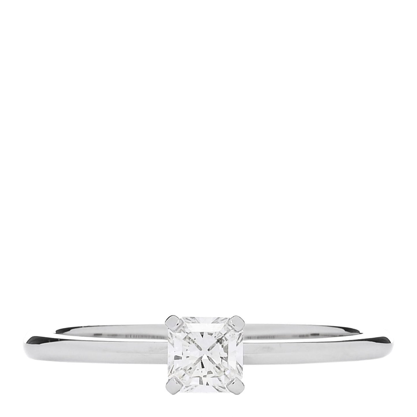 Platinum Diamond .23ct Princess Cut Engagement Ring  49 5