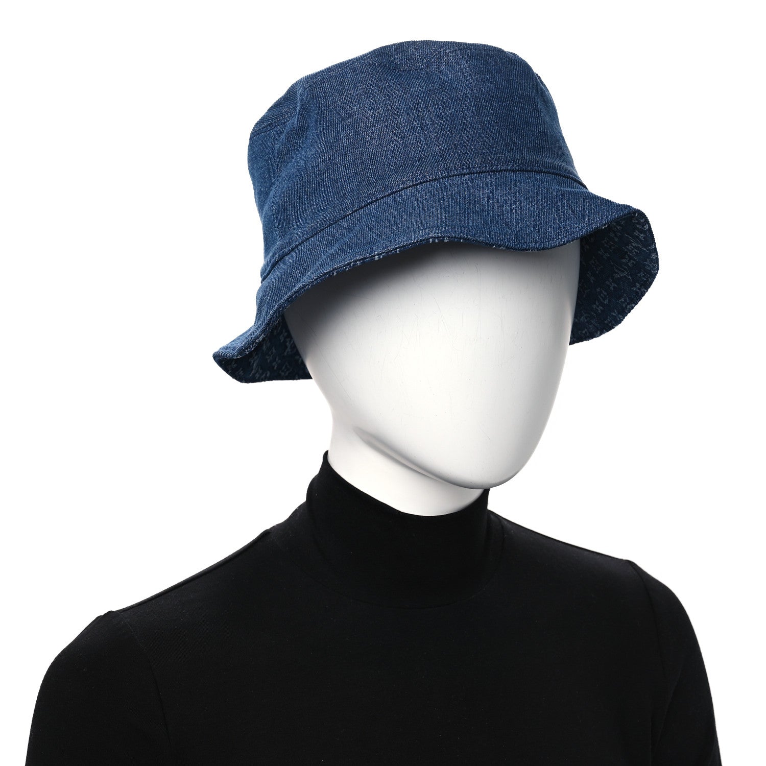 Louis Vuitton Monogram Denim Reversible Everyday Bucket Hat M Blue 2 of 13