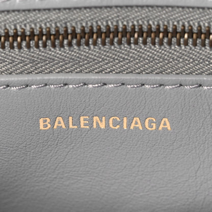 Balenciaga Merino Wool Papier A6 Zip Around Tote Gris Haussmannien 6 of 12