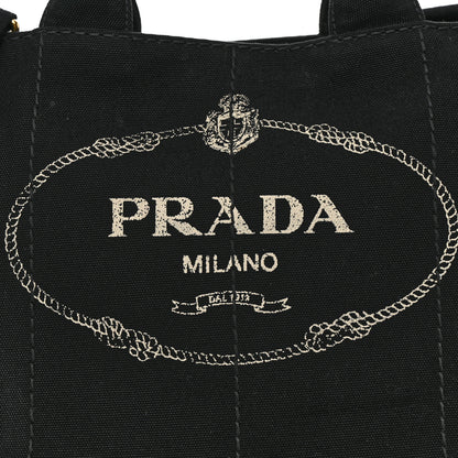 Prada Canapa Logo Tote Black 8 of 10