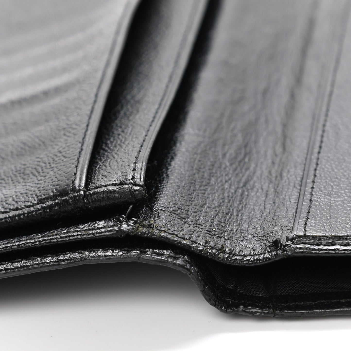 Goatskin Yen Wallet Black