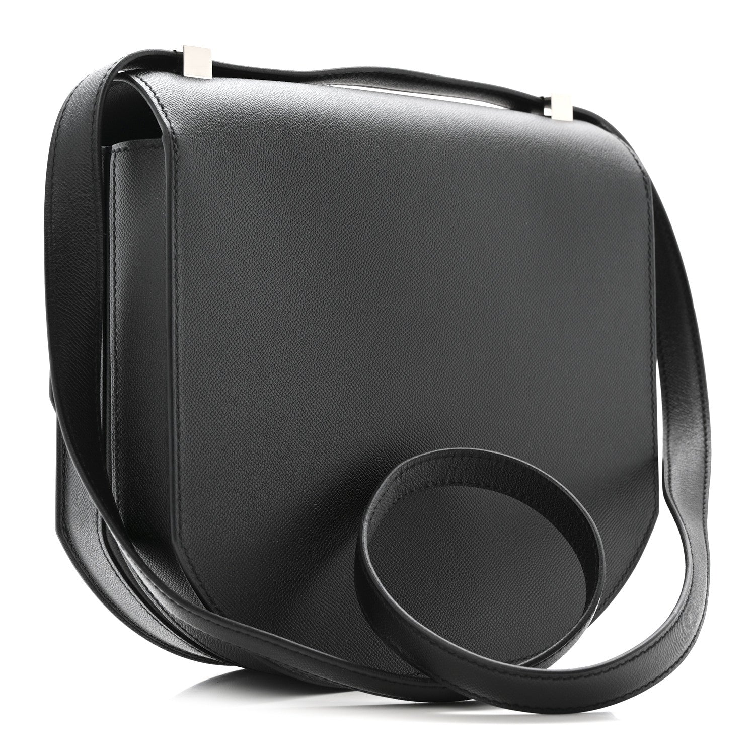 Hermes Grained Monsieur Mosaique Au 24-21 Black 3 of 16