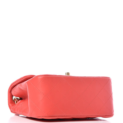 Chanel Lambskin Quilted Mini Square Flap Red 4 of 11