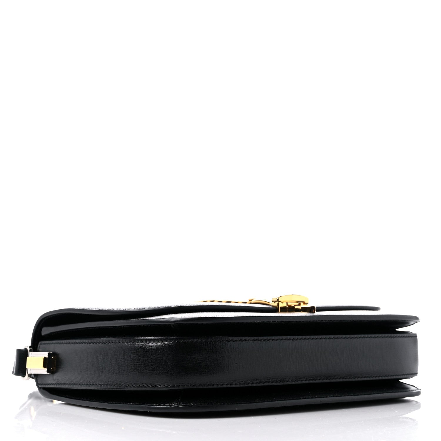 Gucci Azalea Calfskin Small Sylvie 1969 Flap Messenger Bag Black 4 of 11